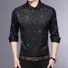 Camisas casuais masculinas 2023 marca designer listrado homens para roupas masculinas moda coreana camisa de manga longa vestido de luxo roupas jérsei 137