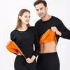 Racejassen Thermisch ondergoed Heren Fleece gevoerde set Fietsen Skiën Basislaag Winter Warme lange shirts Tops Onderpak