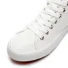 워킹 슈즈 여성은 높은 탑 스니커즈 캔버스 신발 패션 레이스 업 신발 신발 워킹 슈즈 (White US8)