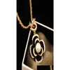 Célèbres fleurs noires pendentif colliers de luxe Esigner mode charme bijoux perle camélia collier pour femmes6385670 Dhlcu