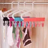 Perchas 4 Uds. Calcetines multifunción estantes de secado estante de baño pinza de ropa de viaje Clips de suspensión de tela plegables portátiles