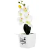 Flores decorativas Simulação de mesa de mesa em vaso de flores Artificial Desktop Decoração Falsa Planta Bonsai Simulou Wintersweet