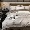 Bedding sets Egyptian Cotton Set Embroidery Duvet Cover Quilt Fitted Flat Sheet Pillowcase Luxury Home Textiles Bedspreads 231122