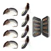 16-24 unidades ninfa realista scud fly #12 para pesca de truta isca artificial de insetos 210622284c