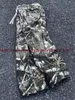 Calças de brim masculinas folha camuflagem funcional calças táticas homens mulheres qualidade jogger cordão moletom 231122