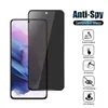Privacidade 9D Cobertura completa Anti Spy Protetor de tela de vidro temperado para Samsung S21 FE S22 S23 Plus S24 Ultra