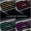 Other Auto Parts 10 Pcs 20Cm Car Air Conditioner Vent Outlet Trim Strip Chrome Pvc Colorf Shiny For Decoration Drop Delivery Mobiles Dhjwb