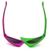 Солнцезащитные очки Vivibee Green Red Glasses Fancy Party Festival Sunglasses Hip Hop Уникальные Y2K Roy Purdy Funny Shades 2022 Трендовый продукт J230422