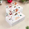 Świąteczne dekoracje deserowe Pudełko Piękne mocne i trwałe idealne na prezenty szeroko używane projektowanie wakacyjne prezenty opakowanie cukierki