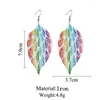 Dangle Earrings 2023 Fashion Jewelry Vintage Colorful Leaves Women's Charm Simple Bride Wedding Long Accessories
