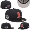 Aangepaste hoeden Snapbacks maten hoed Alle teamlogo Verstelbaar baskbal Letter Katoenen petten Buitensporten Borduren Volledig gesloten Mutsen Leer Designer cap mix bestellen