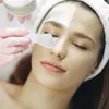 Pędzle do makijażu 6pc stają w twarz silikonowym krótkim uchwycie miniaturowe narzędzia do czyszczenia twarzy