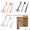 Altre forniture per feste festive 3 pezzi / set candele Snuffer stoppino Trimmer Mestolo 3 in 1 Accessorio per candele in acciaio inossidabile Confezione regalo Chris Dhatq