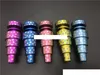 coloré Universal 6in1 Domeless Titanium GR2 Nails 10mm 14mm 18mm Joint Mâle Femelle Domeless GR2 Titanium Nails pour Verre Bongs Eau