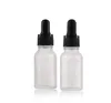100pcs 15ml Frosted Dropper Bottle Clear Glass Liquid For Essential Basic Massage Oil Dropper Bottle Refillable Bottles