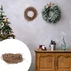 Dekorativa blommor Vanliga uppsättningar DIY Vine Wreath Nativity Craft Xmas Rattan Vintage Decor Grapevine Crafts Smilax