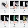 4 in 1 Natural Crystal Essential Oil arts Bottle Massage Rolling Eye Cream Scraping Beauty Perfume Bottles with gift box Piqle