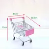 Objetos decorativos Figuras 1 48 Mini Supermarket Shopping Carrinho Modelo de Desktop Modelo Infantil Toys Home Decoration Miniatura 231122