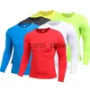 Herren T-Shirts Herren Quick Dry Fitness Kompression Langarm Quick Dry Baselayer Body Under Shirt Tight Sports Gym Wear Top Shirt J231121