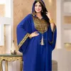 Ropa étnica Ramadán moda musulmana Dubai Turquía Abayas para mujeres gasa con capucha vestido de fiesta de boda Musulman conjuntos islámicos