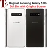 Samsung Galaxy S10 Plus G975 dual sim 4G mobiele telefoon 8GB 128GB Octa Core 6.4 "5 camera Leeuwebek 855 NFC Android ontgrendelde smartphone 5 stuks