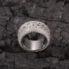 Único engajamento clássico de casal moissanite anel de diamante zircão 925 engajamento de prata esterlina e anéis de casamento bons preços definidos