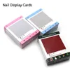 Unghie finte 50 pezzi Press On Nails Packaging Cards Display Wholesale Christmas/Ins Styles Unghie rosa che mostrano la scheda di montaggio per manicure Art 231121