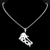 Ожерелья с подвесками в стиле рок-музыка, гитарная цепочка, ожерелье для женщин/мужчин, нержавеющая сталь, серебряный цвет, подарок бойфренду, ювелирный воротник N9731S06