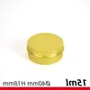 Золотые алюминиевые контейнеры Косметические баночки Жестяная банка для бальзама для губ, крема, косметического чая или табака 5–250 мл Mgxbr