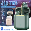 J18 гарнитура беспроводные наушники Bluetooth 5.0 True Stereo Sport Game Tws Наушники в ухе с микрофоном