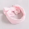 Akcesoria do włosów 1PCS Born Baby Headband Soft Big Bow-Wśnot mody elastyczny zespół dziewczyna oddychająca koronkowa turban szeroka głowa na głowę