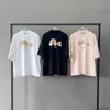 メンズTシャツアングルパームストレンドデザイナーシャツのリターンまたは変更非品質問題