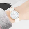 Luxury Watch White Girl Watch For Female Students Middle School High Simple Temperament Night Light Waterproof Silent and Fashionable Women's