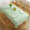 Nappe Arrive Lime Plaid PVC Bureau Ménage Rectangulaire Imprimé Tablette Est Simple À Manger 98HNSSTX01