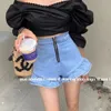 Short femme nouveau design taille haute fermeture éclair devant braguette moulante tunique seexy volants bas short SMLXLXXL3XL