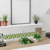 Adesivos de parede 18 pcs mosaico cozinha banheiro adesivo adesivo impermeável pvc decoração fundo paredes decor2445