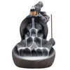 Smoke Backflow Ceramic Incense Burner Cone Stick Holder Censer Black Furnishing Articles Decoration Home Furnace Base290k