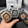 Richarmill Swiss Made Automatic Wristwatch Watches mode Multifunktion Mekanik Mekanisk klocka Vattentäta män Milles Mecha Es