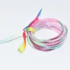 Bangle Fashion Design Rainbow Glitter Full Cover PVC Jelly Set for Women