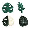 Pillow Green Leaf Throw Plush Realistic Leaves Seat Ornament For Home Dormitory Sofa Couch Decor S13 22 Drop