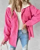 Women's Jackets 2023 Selling Casual Fashion Pocket Design With Wool Lining Light Core Fleece Clothes In Stock