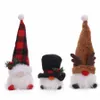 Natal pronto para enviar natal navidad mini gnome sem rosto ornamento de árvore de natal led decoração de suspensão de natal para decoração de casa