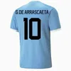 2023 America Soccer Jerseys Uruguay Soccer Jersey 22 23 L.SUAREZ E.CAVANI N.DE LA CRUZ Chemise de l'équipe nationale G.DE ARRASCAETA F.VALVERDE R.ARAUJO R.BENTANCUR Football