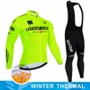 サイクリングジャージーセットイタリアの暖かい冬のサーマルフリースメンズアウトドアライディングMTB ROPA CICLISMOBIBパンツセット衣類221125312Y