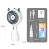Other Home Garden Mini Portable Fan 3 Speed 2 Humidifying Spray Mode Water Summer USB Charging Air Condition Handheld Outdoor Camping 230422