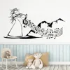 Stickers muraux Chambre à coucher Stickers muraux Décor imperméable à l'eau Musique folklorique Violon Art musical Femme Décoration Affiche DW7865307l