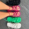 Sandalen zomer platte vrouwen vat open teen schoenen trend luxe merk dames strand casual slippers mujer zapatos 230421