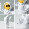 Objetos decorativos estatuetas 3pcs resina criativa astronauta ornamento figura estátua spaceman desktop decoração modelagem crianças presente decoração para casa 231122