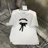 T-shirt femme designer 23ss Vêtements pour femmes tee-shirt Col rond Pur coton Industrie lourde perle camélia Ruban imprimé T-shirt à manches courtes vêtements a1 BN9D