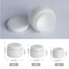 Pot cosmétique en PP blanc, crème pour le visage et les mains, pot en plastique 15g 30g 50g, récipient en plastique pour échantillon cosmétique avec couvercle de doublure intérieure Dwjwr